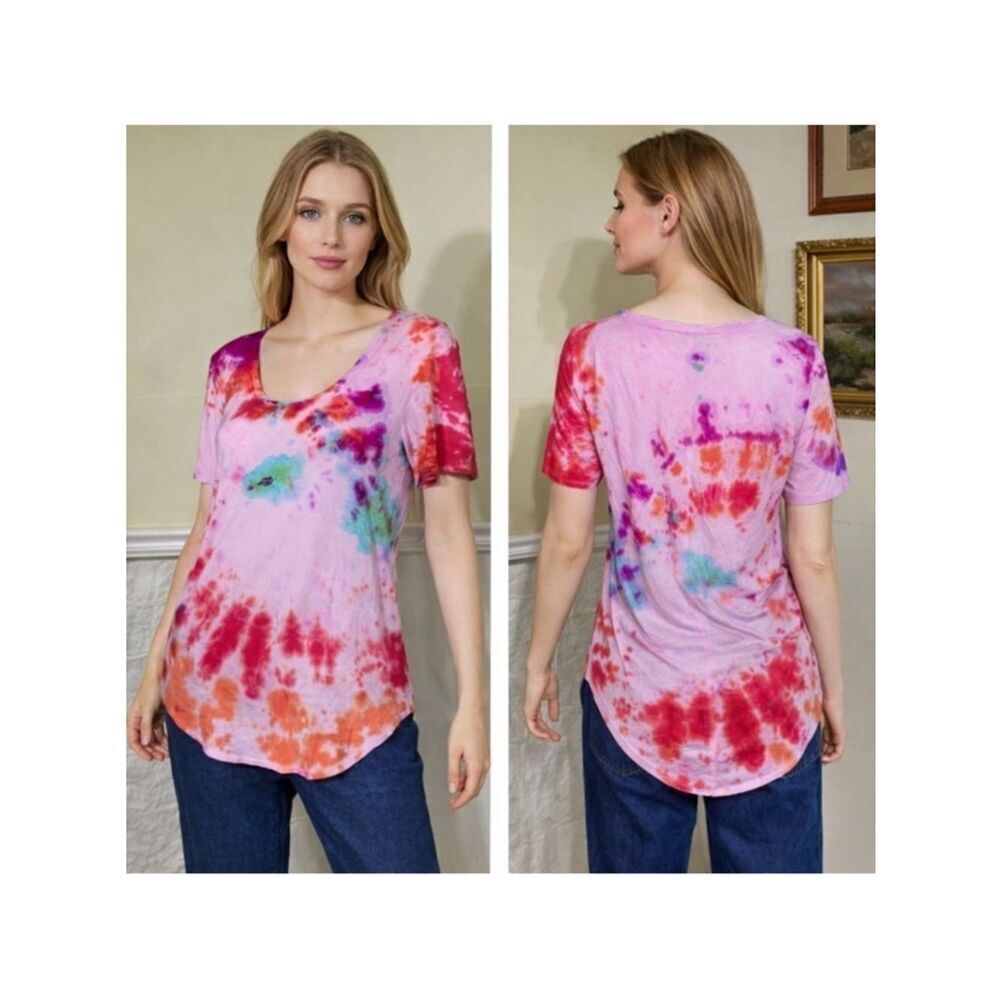 Babaton Ultra Soft Tie Dye Short Sleeve T-Shirt